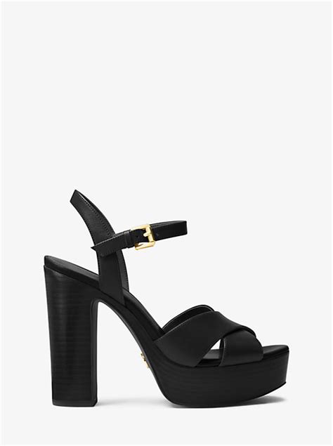 michael kors sia leather platform sandal|MICHAEL Michael Kors Women's Sia Studded .